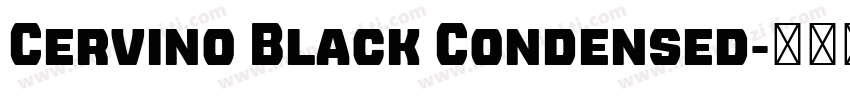 Cervino Black Condensed字体转换